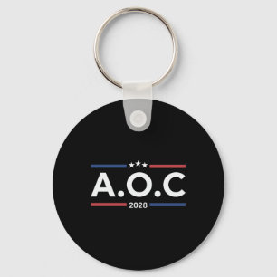 Aoc Alexandria Ocasio Cortez 2028 For President El Key Ring