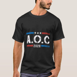 Aoc Alexandria Ocasio Cortez 2028 For President El T-Shirt