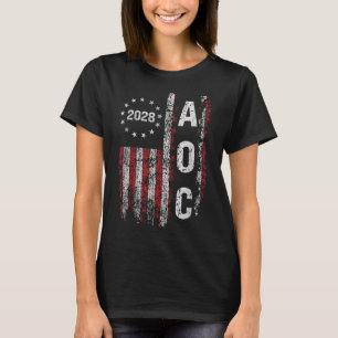 Aoc Alexandria Ocasio Cortez 2028 For President El T-Shirt