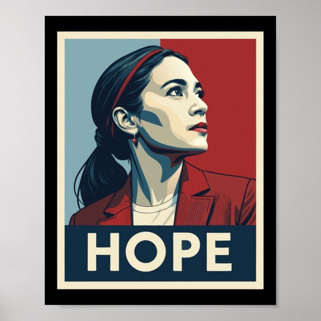 Aoc Alexandria Ocasio Cortez 2028 For President -  Poster (Front)