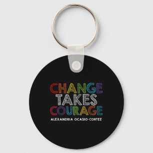Aoc Alexandria Ocasio Cortez Feminist Political Qu Key Ring