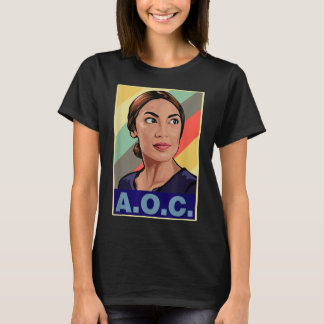 Aoc Alexandria Ocasio-cortez First Female Presiden T-Shirt