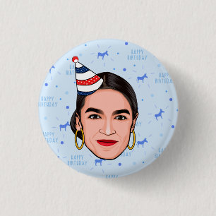 AOC BIRTHDAY 3 CM ROUND BADGE