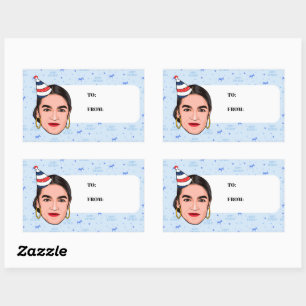 AOC BIRTHDAY RECTANGULAR STICKER