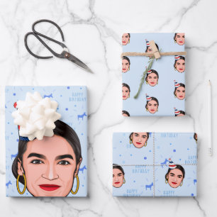 AOC BIRTHDAY WRAPPING PAPER SHEET