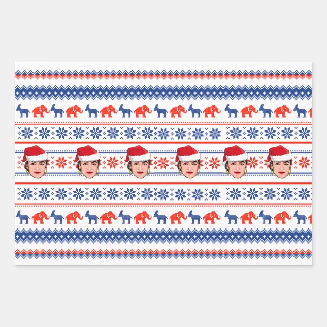 AOC Christmas Wrapping Paper Sheet (Front)