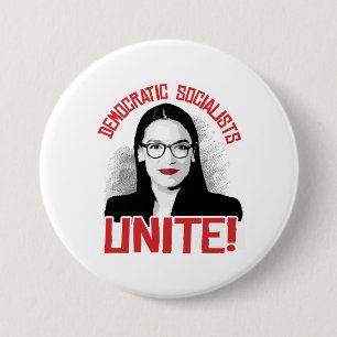 AOC - Democratic Socialists Unite 7.5 Cm Round Badge