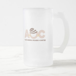 AOC HOPE FROSTED GLASS BEER MUG
