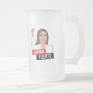 AOC Latina Fuerte Frosted Glass Beer Mug