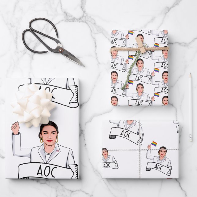AOC Pride Wrapping Paper Sheet (Front)