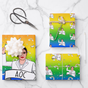 AOC Pride Wrapping Paper Sheet