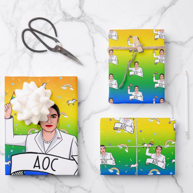 AOC Pride Wrapping Paper Sheet (Front)