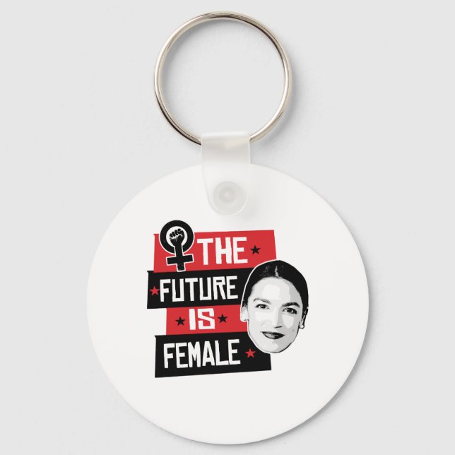 AOC The Future is Female Key Ring (Front)