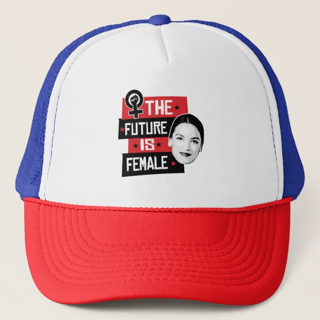 AOC The Future is Female Trucker Hat (Front)