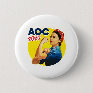 AOC the Riveter 2020 6 Cm Round Badge