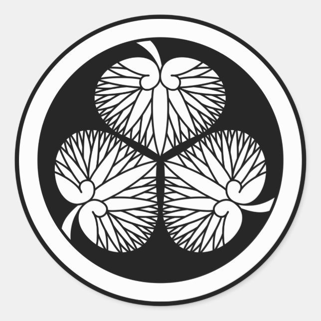 Aoi TOKUGAWA (Ieyasu, Hidetada, Iemitsu) 2 Classic Round Sticker (Front)