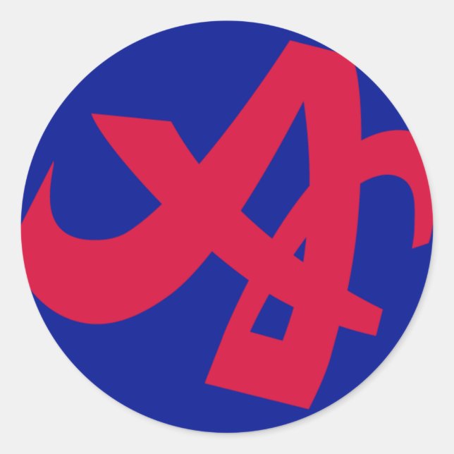 aokimono. small symbols type2 classic round sticker (Front)