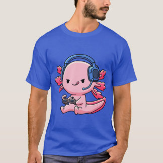 Aolotl Fish Video Game Gaming Boys Girls Anime Li  T-Shirt