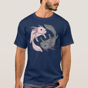 Aolotl Yin Yang Aolotls Amphibian Lover Cute T-Shirt