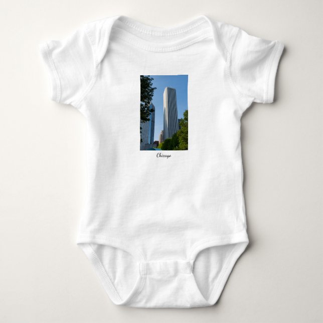 Aon Centre Chicago Baby Bodysuit (Front)