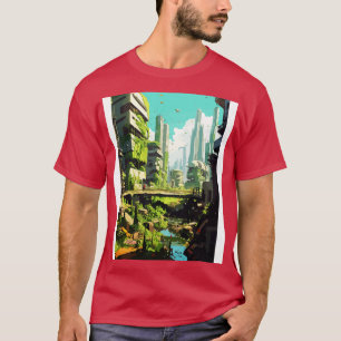 Aoned Old City Art Style T-Shirt