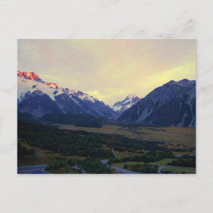 Aoraki Mount Cook at Sunrise, NZ Postcard