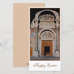 Aosta Cathedral, Italy, Easter Holiday Card