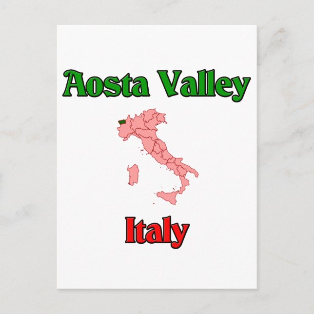 Aosta Valley Italy Postcard (Front)