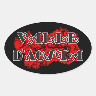 Aosta Valley Oval Sticker