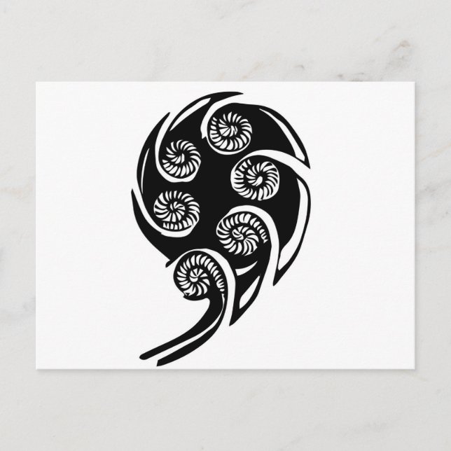 aotearoa koru design postcard (Front)