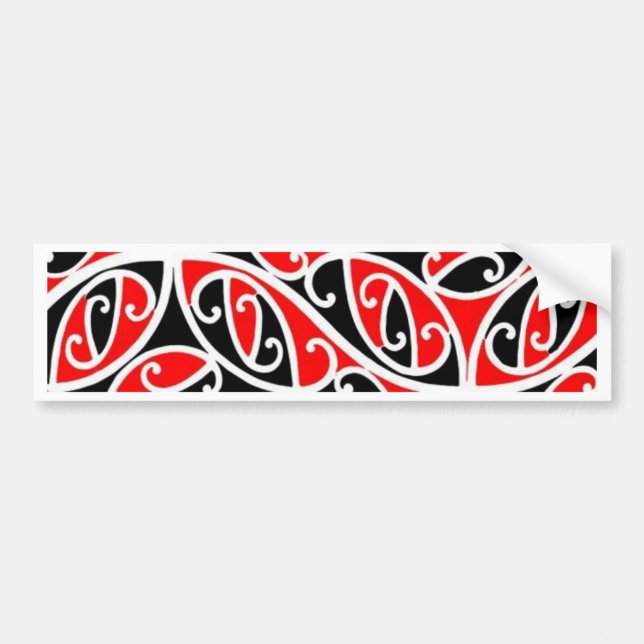 aotearoa maori bumper sticker (Front)