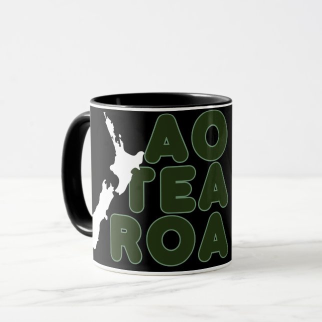 AOTEAROA NEW ZEALAND COUNTRY KIWI NZ PERSONALIZED MUG (Front Left)