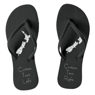 Aotearoa New Zealand Jandals, Kiwi & Whānau Māori Flip Flops