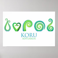 Aotearoa New Zealand Koru - Green