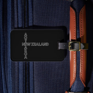 Aotearoa New Zealand, NZ Kiwi Design, Named Luggage Tag