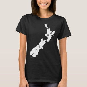Aotearoa New Zealand With Kiwi Whanau Maori  T-Shirt