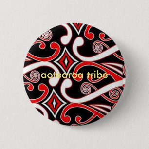 aotearoa tribe maori designs 6 cm round badge