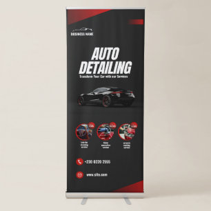 Aout Detailing Cleaning Retractable Banner