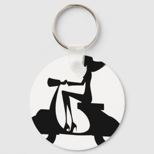 AP028 Girl Scooter Key Ring