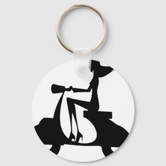 AP028 Girl Scooter Key Ring