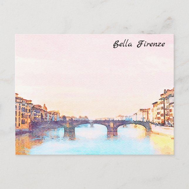 ** AP12 Bridge Firenze Italy Florence Italian Postcard (Front)