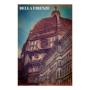 ** AP12 DUOMO Church Firenze Florence Italy Poster