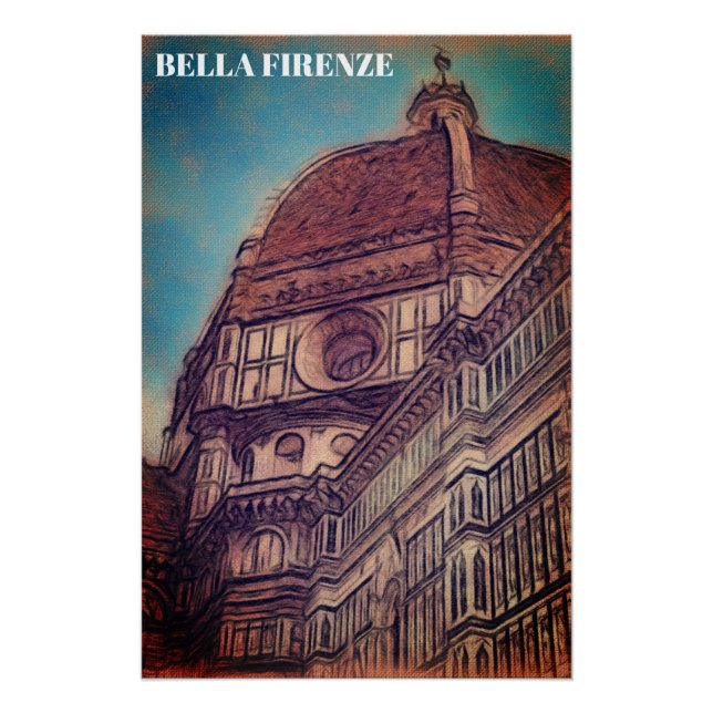 ** AP12 DUOMO Church Firenze Florence Italy Poster (Front)