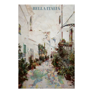 ** AP12 Italia Italy Street Pottery Plants  Poster