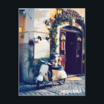 * AP12 Italia Scooter Florence Italian Cobblestone Postcard<br><div class="desc">Florence Firenze Italia Italy Italian with cute little Scooter on Cobblestone by a Restaurant POST CARD POSTCARD - Artistic Creative Unique Artist Digitally Enhanced painterly Photo Painting. This design is colourful and artsy. (Search AP12 for similar items) PERSONALIZE the text as you wish and what language your wish. Modern Popular...</div>