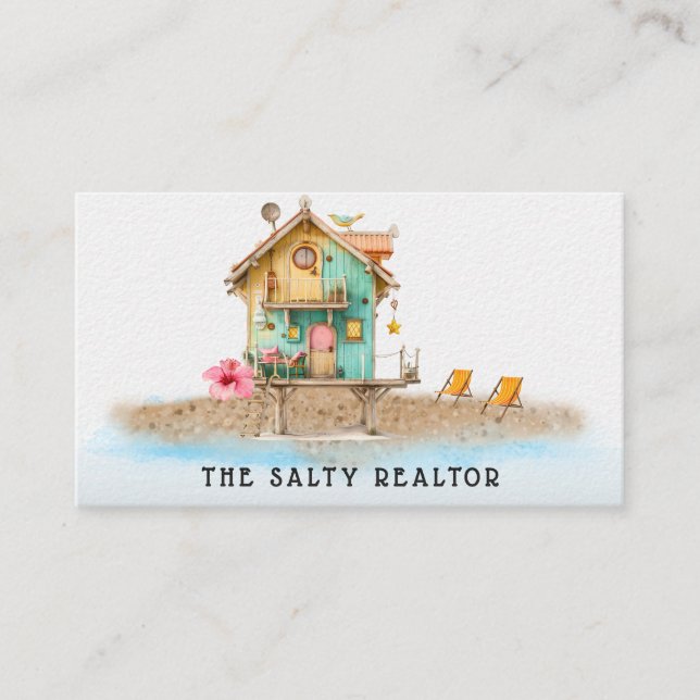 *~* AP13 REALATOR  Beach Rentals 5 B&B Inn  Business Card (Front)