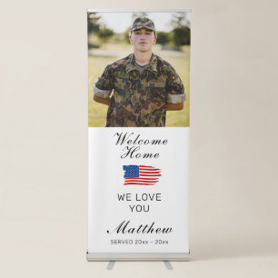 *~* AP16 UPLOAD American Old Glory Flag Patriotic Retractable Banner
