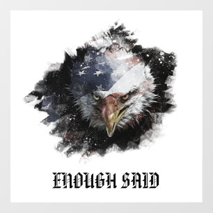 *~* AP16 USA Flag American Bald EAGLE Patriotic Window Cling