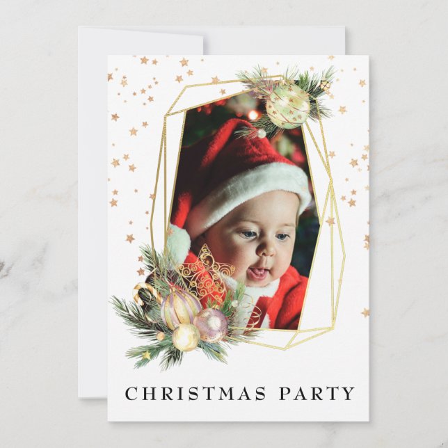*~*  AP20 Photo Family Corporate Christmas Party Invitation (Front)
