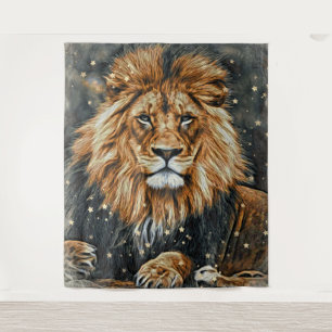 *~* AP23 Artistic Celestial BOLD LION Wall Tapestry